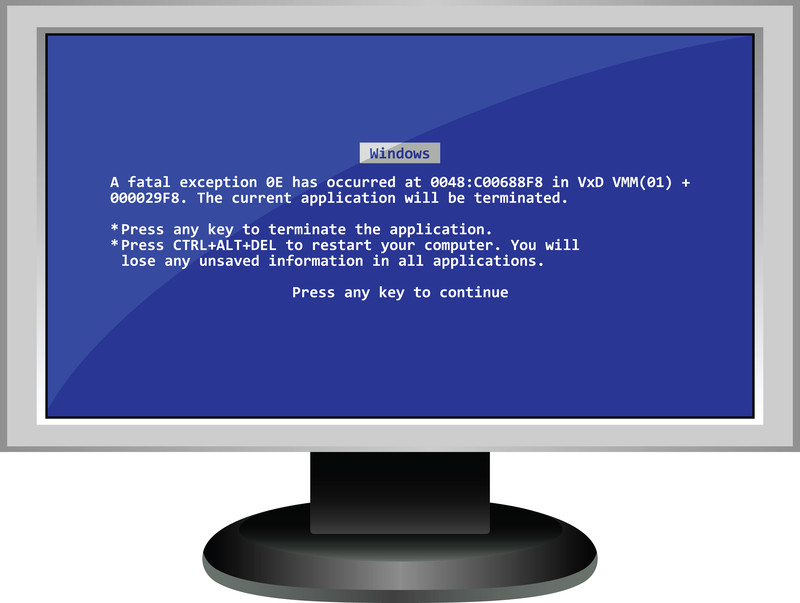 registry cleaner fix blue screen error bsod